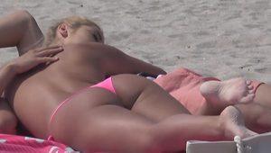  Big Tits Topless Horny Girls Bikini Cameltoe Beach Voyeur HD