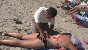  Side Boob Beach Massage