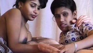  busty desi indian in a real threesome