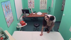  Fake Hospital Swallowing doctors hot cum helps babes throat