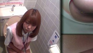  Uniformed asian peeing