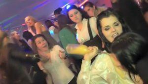  Real party sluts in group get cumshots