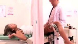  Beautiful Asian girl has a horny doctor drilling her peach