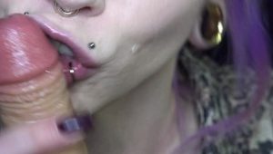  ORAL FIXATION SLOPPY DEEP THROATING DILDO LOTS OF SPIT PT2